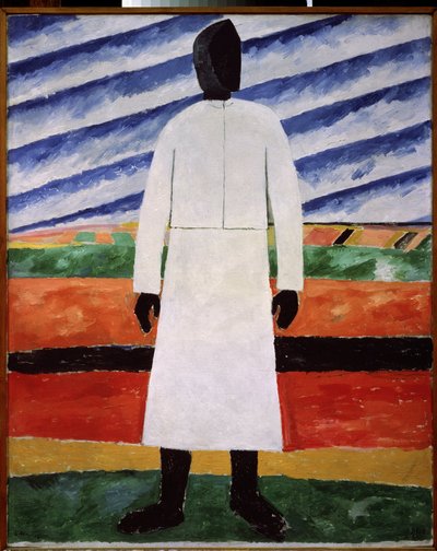Farmářova žena s černou tváří. Obraz Kazimira Severinoviče Maleviče (Malevich, Malevic) (1878-1935), olej na plátně od Kazimir Severinovich Malevich