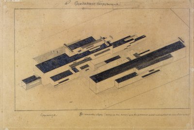 Moderní budovy od Kazimir Severinovich Malevich