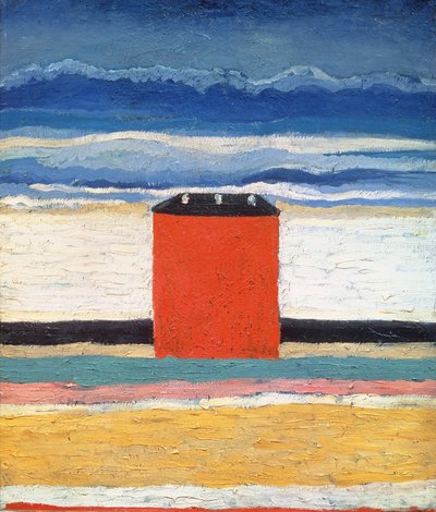 Červený dům, 1932 od Kazimir Severinovich Malevich