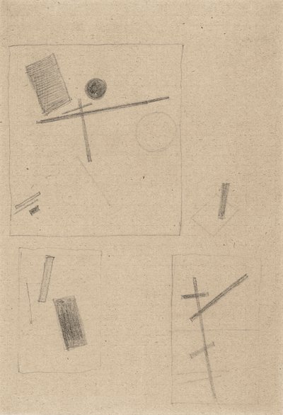 Suprematistická kresba od Kazimir Severinovich Malevich