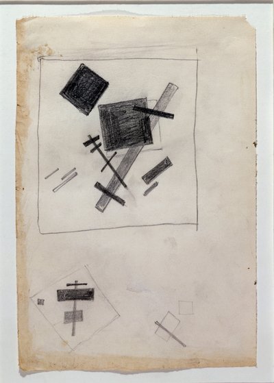 Suprematistická kompozice (kresba od Kazimir Severinovich Malevich