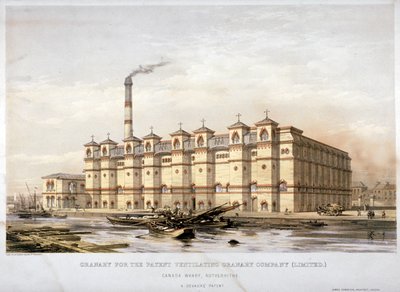 Sýpka na Canada Wharf, Rotherhithe, Londýn, c1860 od Kell Brothers