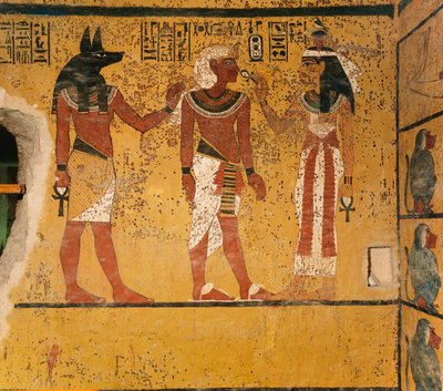 Nástěnná malba v hrobce krále Tutanchamona; ; Egypt; Nová říše; Tutanchamon; Údolí..., 2003 (foto) od Kenneth Garrett