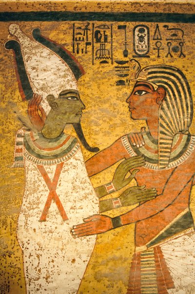 Nástěnná malba v hrobce krále Tutanchamona; Egypt; Nová říše; Tutanchamon; Údolí..., 2003 (foto) od Kenneth Garrett