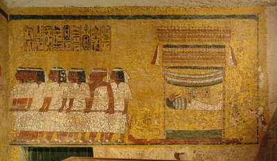 Nástěnná malba v hrobce krále Tutanchamona; Egypt; Nová říše; Tutanchamon; Údolí..., 2003 (foto) od Kenneth Garrett