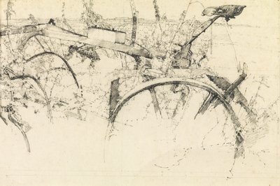 Studie starého pluhu (tužka) od Kenneth Newton