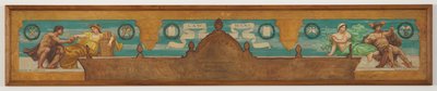 Law Reigns, studie pro Ústřední panel „The Reign of Law“, Frieze pro odvolací soud, New York od Kenyon Cox