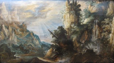 "Horská krajina s vodopádem", Kerstiaen de Keuninck, kolem roku 1600 od Kerstiaen de Keuninck