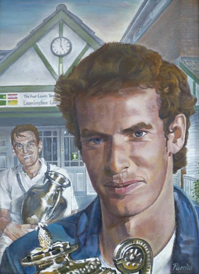 Wimbledon Mens Champions Navštivte Leamington Lawn Tennis and Squash Club (malba) od Kevin Parrish