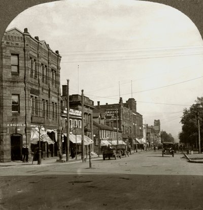 Grafton Street, Charlottetown, Ostrov prince Edwarda, Kanada, počátek 20. století. od Keystone View Company
