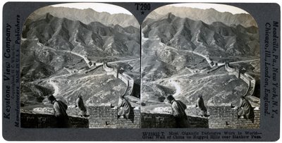 Velká čínská zeď, poblíž Hankow Pass, Čína, c 1900s. od Keystone View Company