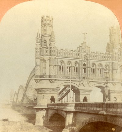 Kaiser Bridge, Hamburk, Německo, 1896. od Keystone View Company