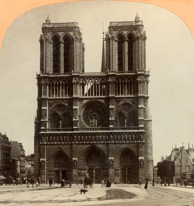 Notre Dame, Paříž, Francie, 1897. od Keystone View Company