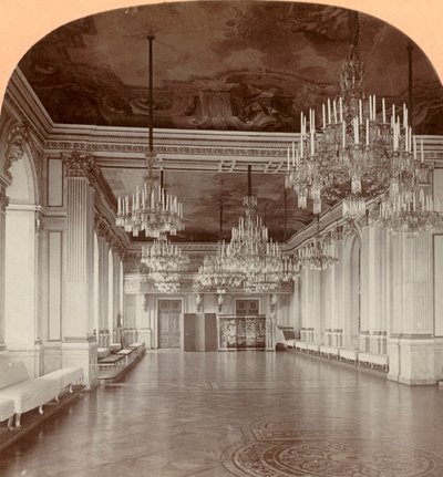 Taneční sál, Královský palác, Stockholm, Švédsko, 1901. od Keystone View Company