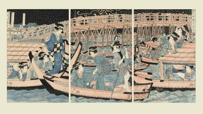 Ochlazování u mostu Ryogoku od Kikugawa Eizan