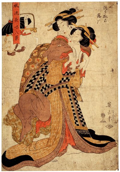 Osm elegantních poetických písní, c1811-c1814 od Kikukawa Eizan