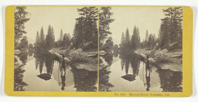 Merced River, Yosemite, Cal., 185575. Tvůrci: Kilburn Brothers, BW Kilburn. od Kilburn Brothers, BW Kilburn