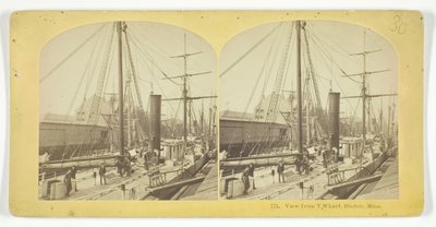 Pohled z T Wharf, Boston, Mass, 185575. Tvůrci: Kilburn Brothers, BW Kilburn. od Kilburn Brothers, BW Kilburn