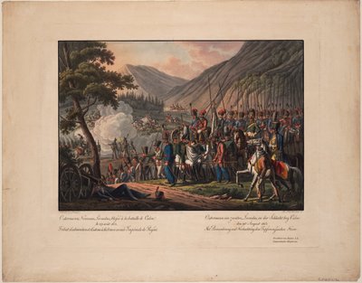 Generál hrabě Alexander Ostermann-Tolstoy v bitvě u Kulmu dne 29. srpna 1813 od Kilian Ponheimer the Elder