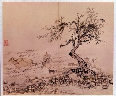 Art coreen: scéna orby. Tisky Kim Hong-do (Kim Hong Do) nebo Danwon (1745-cca 1806) od Kim Hong Do