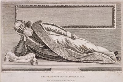 Památník sira Edwarda Bruce v Rolls Chapel, Chancery Lane, Londýn, 1794 od King