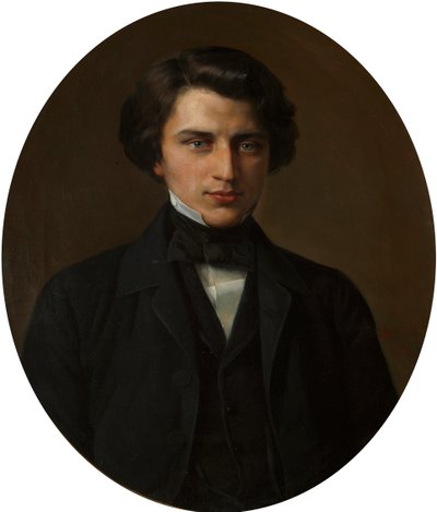 Portrét básníka Vladimira Zhemchuzhnikova, 1830-1884, 1854. od Kirill Antonovich Gorbunov