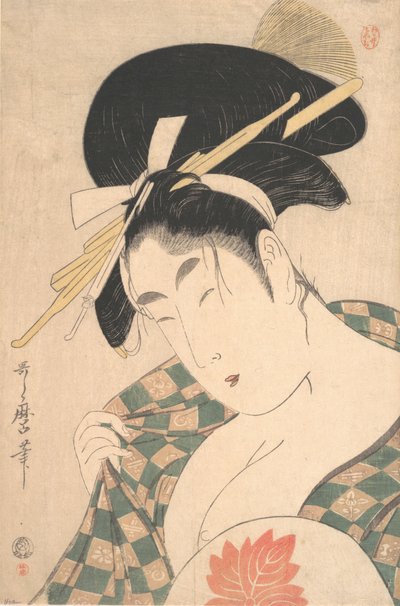 Kurtizána, konec 18.-začátek 19. století. od Kitagawa Utamaro