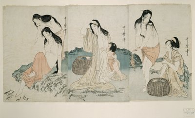Abalone Divers od Kitagawa Utamaro