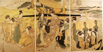 Na přistání trajektu od Kitagawa Utamaro