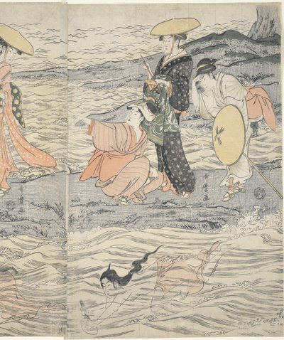 Awabi Shell Divers v Enoshimě od Kitagawa Utamaro