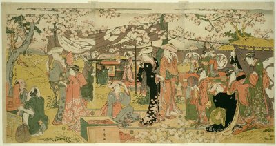 Třešňový banket (Oka no utage) od Kitagawa Utamaro