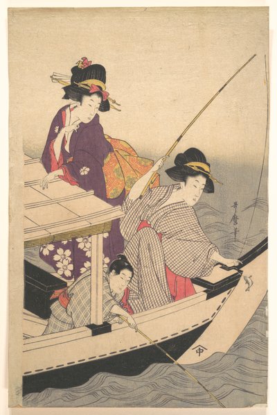 Rybolov od Kitagawa Utamaro