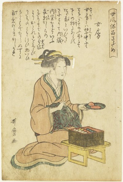 Žena v domácnosti od Kitagawa Utamaro