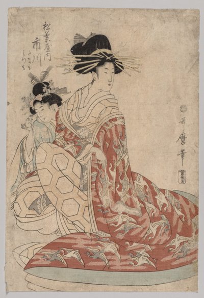 Ichikawa z jehličí od Kitagawa Utamaro