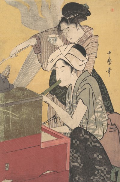 V kuchyni, ca. 1794-95. od Kitagawa Utamaro