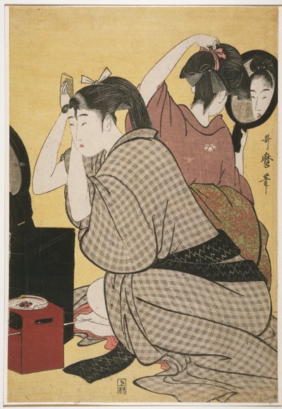 Kami-yui, Úprava vlasů od Kitagawa Utamaro