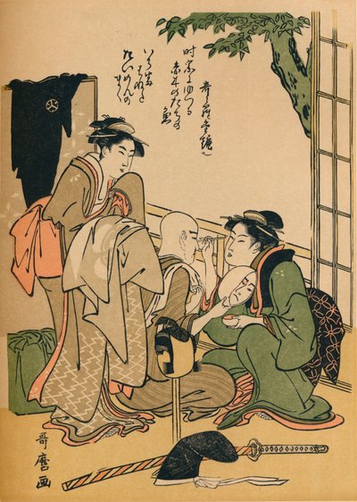 Making For The Stage, c1780 od Kitagawa Utamaro