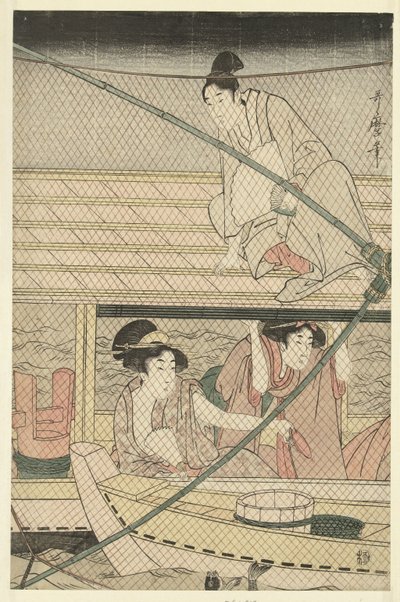 Noční rybaření od Kitagawa Utamaro