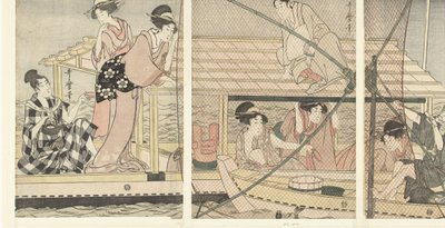 Noční rybaření od Kitagawa Utamaro