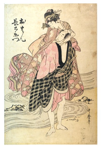 Ohan a Choemon od Kitagawa Utamaro