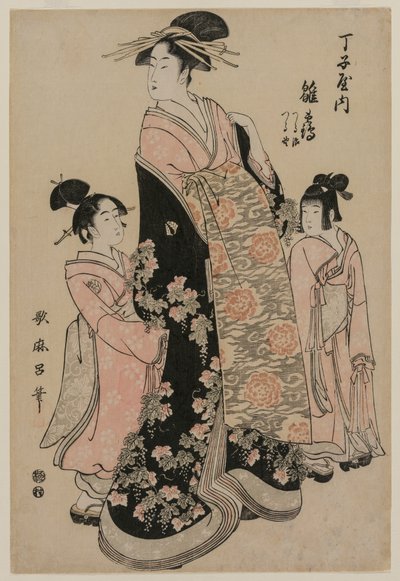 te ko rte san hinatsuru z cho time s ah ts tsuruji plan d jeřáb od Kitagawa Utamaro