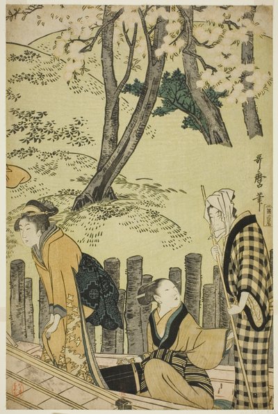 Nábřeží v Mimeguri od Kitagawa Utamaro