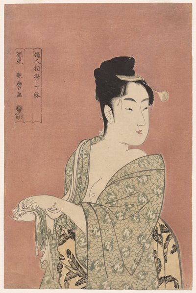 Faddish Type ze série Deset typů ve fyziognomii žen od Kitagawa Utamaro