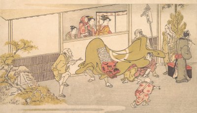 Lví tanec, 1789. od Kitagawa Utamaro