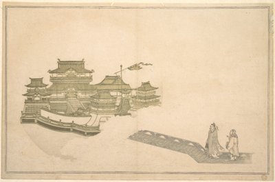 Palác na Měsíci od Kitagawa Utamaro