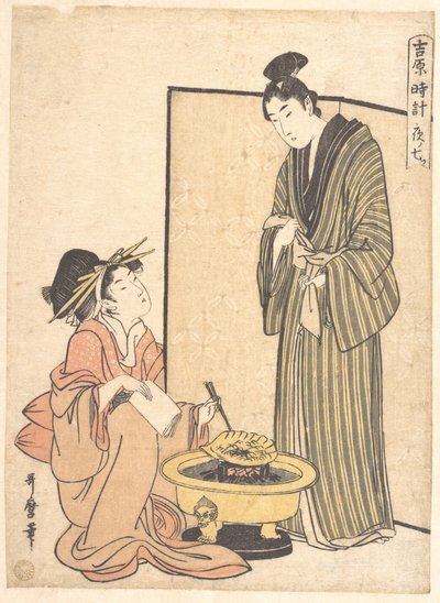 Sedmá hodina noci od Kitagawa Utamaro