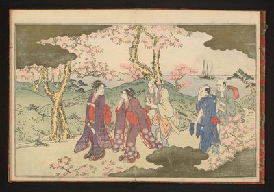 Kopce v Gotenyama, Edo, s výhledem na záliv Edo od Kitagawa Utamaro