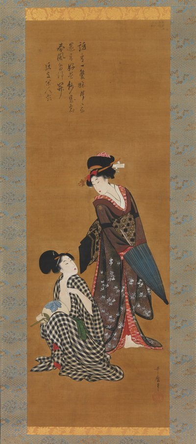 Dvě krásky, ca. 1801-4. od Kitagawa Utamaro