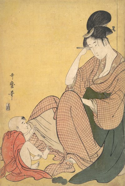 Žena a dítě, ca. 1794-95. od Kitagawa Utamaro