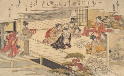 Ženy hrající hru s mušlemi, 1790. od Kitagawa Utamaro